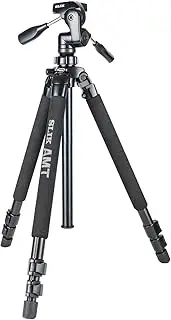 [Slik] Pro 700DX Tripod KIT with 3-Way Pan & Tilt Head, for Mirrorless/DSLR Sony Nikon Canon Fuji Cameras and More - Black (615-316)