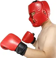 Boxing Headgear - Boxing Headguard | Head Guard for Cheeks | Adjustable Face Guard | Head Gear Helmet for Sparring Grappling Martial Arts Kickboxing Taeekwondo
