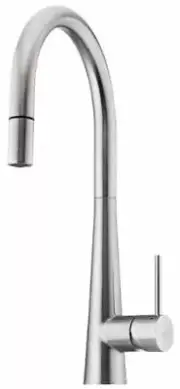 Oliveri ESSENTE GOOSE NECK PULL OUT MIXER Lever Handle, Stainless Steel