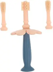 Minkissy Infant Toothbrush Replacement Heads Silicone Toothbrush Heads Soft Brush for Boys and Girls Oral Care