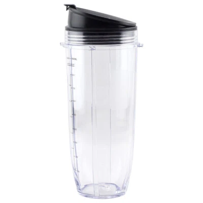 32 oz Cup, Sip & Seal Lid 407KKU641 408KKU641 for Nutri Ninja BL480 BL640 CT680