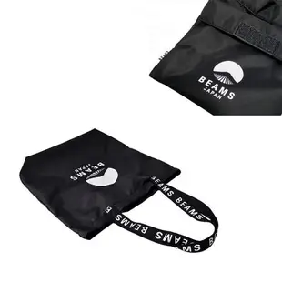 BEAMS logo款 日系尼龍 可折疊環保收納單肩手挽托特包實用購物袋