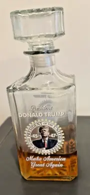 Donald Trump “Old No. 45 / 47” Whiskey Decanter