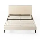 Double Bed Frame Classic Home Fabric Upholstered Platform Beige - Zinus Nelly