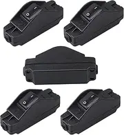 BQLZR Inline Cord Cable Light Switches IP65 30A 12V-380V On Off Push Button Pack of 5