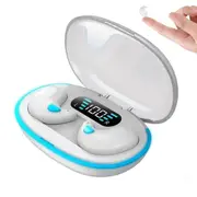 X55 Ultra-Thin Sleep Headphones Wireless Bluetooth 5.3 Earphones for Side Sleeper-White