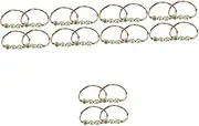 SHERCHPRY 5sets Elegant String Bracelet Beaded Charm Bracelet Specimen Size Fits Most 4pcs*5