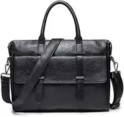 [HAMKVBPR] Mens Briefcase Men's Briefcase Bag Shoulder Slung Portable Postman Leisure Briefcase Retro Travel Computer Bag Messenger Bag for Work Business