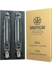 HPS 1000 Watt Grow Light Bulb E39 60% Increases on RED HPS 1000W SE 2 PACK