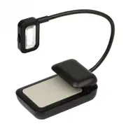 0.6W Portable Flexible Mini Clip Reading Lamp(Black)