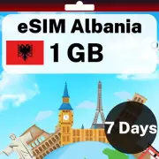 eSIM Albania - 1 GB - 7 Days - Travel eSIM | QR code activation