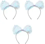LUOZZY 3pcs Creative Illuminated Bow Headband for Kids Festive Parties and Celebrations