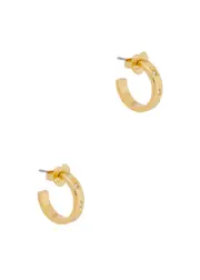 Kate Spade New York Set In Stone Stars Gold-plated Hoop Earrings ONE SIZE