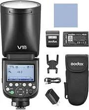 GODOX V1 PRO F Camera Flash 2.4G Wireless Speedlight 1/8000s HSS 1.3s Recycle Time with M/TTL Flash Mode Sub Flash Speedlite Type-C Powered Compatible with FUJIFILM Cameras
