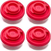 4Pcs Red Salt and Pepper Shakers,Mini Salt Shaker Easy to go Camping Picnic and BBQ Outdoors Kitchen,Damp Proof Spice Dispenser Set for Travel