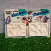2 Amaco PUSH MOLDS - Angel Doll & Birds