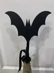 Goth Bat Tree Topper, Halloween Tree Decor, Goth Decor, Creepmas, Handmade