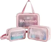 K.B. SALES Cosmetic Pouch, Make up Bag for Home & Travel, Toiletry Bag for Cosmetics, Brushes, Accessories Set of 3 - Wash Bag, Multicolor, M, Luggage