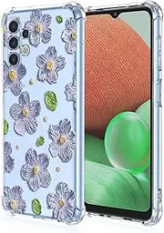 [JIEZUIMEI] Case for Samsung Galaxy A13 4G,[Flower Floral] [Cute Cartoon] Designed Protective Case, Fashion Ultra Thin Flower Protective Case,Cover for Samsung Galaxy A13 4G A89