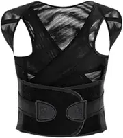 Posture Corrector for Women and Man, Adjustable and Breathable, Posture Support, Improves Posture and Provides Back Support, Provides Pain Relief for Neck Shoulders (Black, M)
