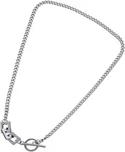 [OATIPHO] Toggle Necklace Choker Women Men's Chain Jewelry Fashion Accessory Set