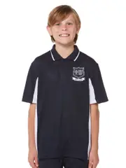 SS Navy/White Polo With Crest