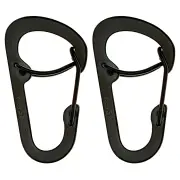 Bico KeySafe Gatelock #2 Carabiner - Black - 2 Pack