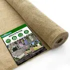 1 Ft. X 15 Ft. Gardening Burlap Roll, Natural Burlap Fabric For Weed Barrier,