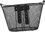 Didiseaon Metal Wire Front Handlebar Basket for Bikes Tricycles Scooters Smooth Finish Easy Access Black Storage