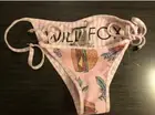 NWT Wild Fox$80 COUTURE BEL AIR REVERSIBLE TRIANGLE bikini BOTTOMS 1-XS 2-Small