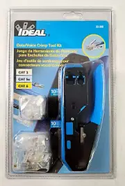 Ideal 33-396 Data/Voice RJ-11/RJ-45 Crimp Tool Kit for CAT 3/5e/6
