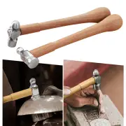 RUITOOL Portable Multifunctional Mini Handmade Hammer High Carbon Steel Head Wooden Handle Suitable for Jewelry Plating
