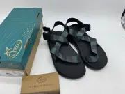 CHACO MEN'S ZCLOUD SANDAL ADJUSTABLE STRAPS WEAVE BLACK SIZE 13