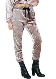 Crushed It Velvet Joggers