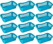 Large Plastic Storage Basket for Kitchen Pantry, Kids Room, Office 32-1191-12