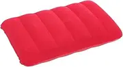 [JUMPLAWN] 2Pcs PVC Flocking Inflatable Pillow Ergonomic Nap Cushion for Outdoor Travel Camping and Office Use Comfortable Waist Support for Train and Flight