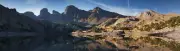 Landscape lake mountains multiple display Custom Gaming Mat Desk