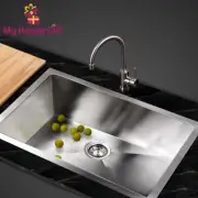 Cefito Kitchen Sink Basin Stainless Steel Under/Top/Flush Mount Bowl 450X300MM