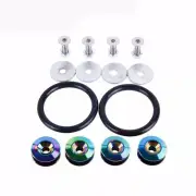 Neo Chrome Quick Release Fasteners for Car Bumper Universal Fender Hatch Lid Kit