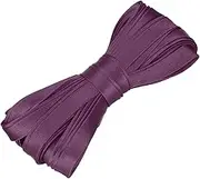 sourcing map Double Fold Bias Tape for Sewing 2/5 Inch x 5.5 Yards Satin Pre-fold Continuous Binding Tape for Seaming Quilting Hemming Binding DIY Crafts, Dark Purple