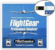 FlightGear Flight Simulator 2022 X Flight Sim Plane & Helicopter Professional Simulator USB Including 600+ Aircraft & 20,000 Real World Airports Compatible with Microsoft Windows 11 10 8.1 8 7 Vista PC