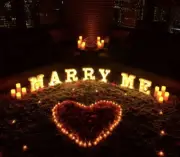 Proposal Package Marry Me Letters 1000 Rose Petals 50 Candles& 2 Champagne Glass