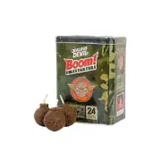 Boom 24-Pack Natural Firestarters – Waterproof, 20 Min Burn for Charcoal