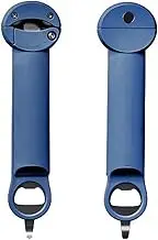 Multifunctional Bottle Opener Retractable Can Opener with Magn Back Adjustable Jar Lid Per for Weak Hands Blue
