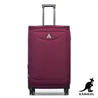 在飛比找momo購物網優惠-【KANGOL】英國袋鼠世界巡迴24吋布面行李箱-共3色