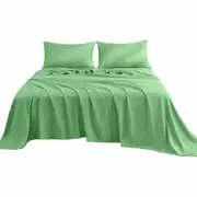 Avocado Cooling Comfort Bamboo Blend Flat Fitted Sheet Pillowcase Set All Size 2000TC