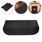 Fire Retardant Padded Protective Fireside Hearth Mat Half Round Fireplace Rug AU