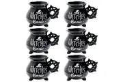 6PK MDI 3D Witches Brew Cauldron Coffee/Tea Ceramic Novelty Mug 16.3x12.2cm BLK