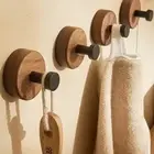 Self-adhesive Wall Hook Walnut Coat Storage Rack New Hook Kitchen
