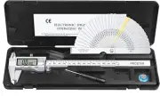 Proster Digital Vernier Caliper 8" Caliper Stainless Steel Fractions/Inch/Metric